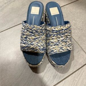 Dolce Vita Lady Raffia Espadrille Platform Sandals